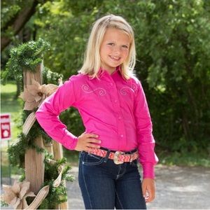 New Cowgirl button up shirt YXL runs small